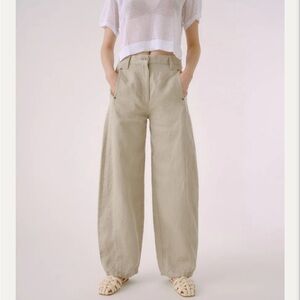 Sayaka Davis linen Barrel pants